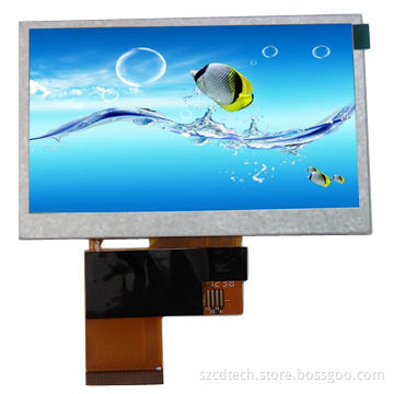 4.3-inch TFT LCD Module with 480 x 272 Pixels,10 LEDs Backlight, RGB Interface